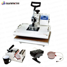 T-shirt do fabricante de Sunmeta Canecas Caps Printing 5 em 1 Combo Heat Press Machine (SB400A)